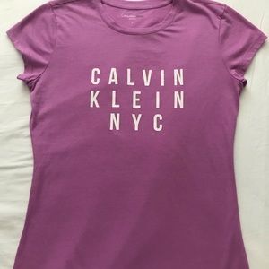 Purple Calvin Klein Tee